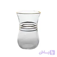 استکان کمرباریک اکلیل طلایی پاشاباغچه