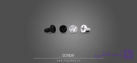 پیچ خودکار رویالوکس ۳×۵ سر عدسی بسته ۲۰۰۰ عددی