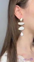 گوشواره صدفی چهار آویز