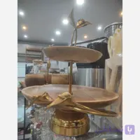 شیرینی خوری دوطبقه چوب گردو لی لیوم
