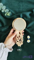 آینه دستی چوبی دست ساز اسم افسانه