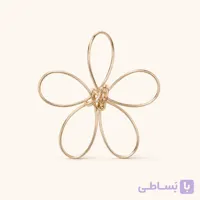 گوشواره سیمی زنانه طرح گل رادیوم کد E110 | میس‌گالری