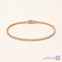 خرید دستبند تنیسی زنانه رزگلد کد B101| میس‌گالری