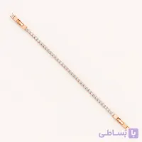 دستبند تنیسی زنانه نگین‌دار ژوپینگ رزگلد کد B105 | میس‌گالری