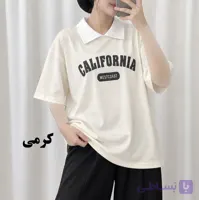 تیشرت باکسی پولوشرت کالیفرنیا کد 2220