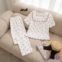 ست بلوز شلوار وارداتی جلو گیپور کد 2257