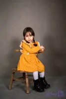 پیراهن چین دار لب توری نگار خنک و لطیف