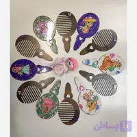 ست آینه و شانه چوبی کودکانه طرح حجاب