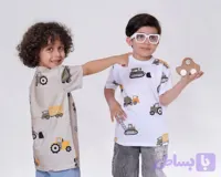 تیشرت پسرانه نخ پنبه راحت طرح ماشین
