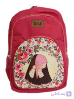 کوله پشتی مخمل طرح دخترانه 313