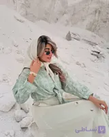 شومیز زنانه فری سایز نخی خنک