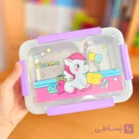 ظرف غذای استیل یونیکورن و خرس