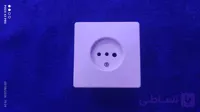 پریز تلفن برند مهسان توکار رنگ سفید