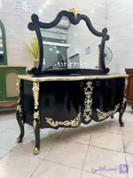 آینه کنسول ورق طلا