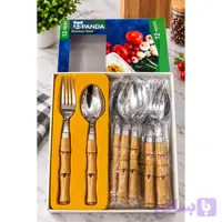 قاشق و چنگال پاندا مدل چوبی