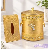 ست سطل و دستمال نگین دار