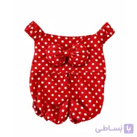 لباس سگ و گربه دخترانه قرمز توپ توپی