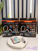 ریسه نئون فلکسی RGB موزیکال ۳ متری با APP و ریموت کنترل