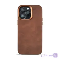 قاب گوشی اپل iPhone 16 Pro Max مک کوی مدل Enormous چرمی مگ‌ سیف دار