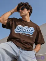 تیشرت باکسی لاکچری  طرح: saint