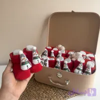 جوراب آدم برفی حوله ای