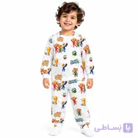 ست بلوز شلوار نخی 9 تا 14 سال طرح فیفا M&M
