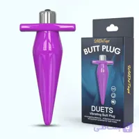 بات پلاگ سیلیکونی مخروطی ویبره دار wild toys +ویبره قوی و لذت‌بخش+پایه ایمن