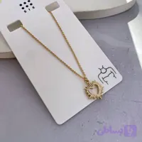 گردنبند قلب روکش طلا