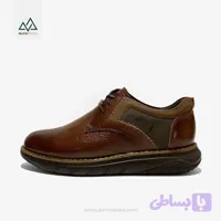 کفش چرم مردانه مدل R1013 عسلی