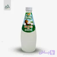 آبمیوه نارگیل با تکه های نارگیل QUBE