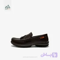 کفش کالج چرم بچه گانه مدل L903 قهوه ای