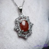 گردنبند عقیق سرخ یمن زنانه