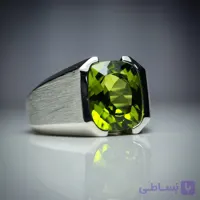 انگشتر نقره زبرجد دستساز اسپرت و چشم نواز (طرح ساده – سفارشی)