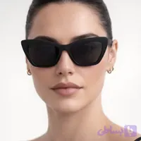عینک آفتابی زنانه با فریم گربه‌ای مشکی و طراحی خاص