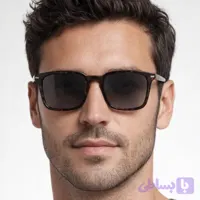 عینک آفتابی یونیسکس با فریم درشت مشکی و عدسی دودی