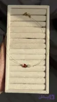 گرنبند با مروارید و سنگ گارنت