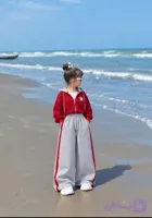 ست سه تیکه سوییشرت شلوار بچه گانه داخل کرک ریز