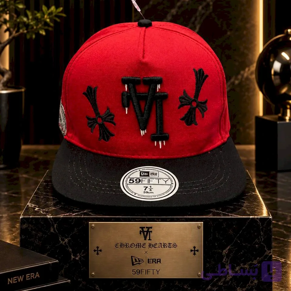 کلاه کپ کروم هارت از لویی ویتون LV Chrome Hearts مدل 59FIFTY