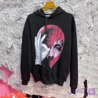 هودی مشکی دورس سه نخ توکرک طرح Spider-Man