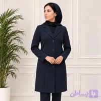 مانتو کرپ-سرمه ای