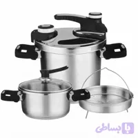 زودپز دوقلو رومانتیک هوم مدل 5+7L گنجایش 7 و 5 لیتر