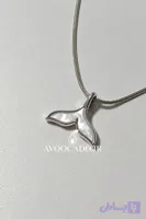 گردنبند دم وال نقره ای 139
