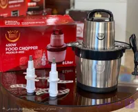 خردکن 8 لیتری رویال باژیر مدل R-6100 | بدنه استیل، 450 وات و ضمانت 1 ساله