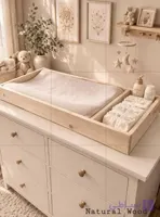 تخت تعویض پوشک نوزاد چوبی مدل آوین