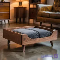 جای خواب چوبی سگ و گربه مدل آرام
