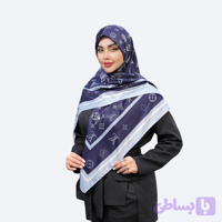 روسری ابریشم توییل قواره 125 طرح گلدسته - ۲ رنگ