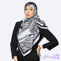 روسری ابریشم توییل قواره 125 طرح لِئوه