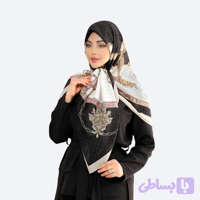 روسری ابریشم توییل قواره 125 طرح لنیا - ۳ رنگ