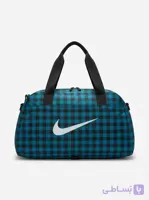 ساک ورزشی طرح نایک شطرنجی آبی مشکی