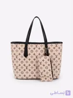 کیف دوشی زنانه طرح Louis Vuitton  به همراه کیف لوازم آرایش